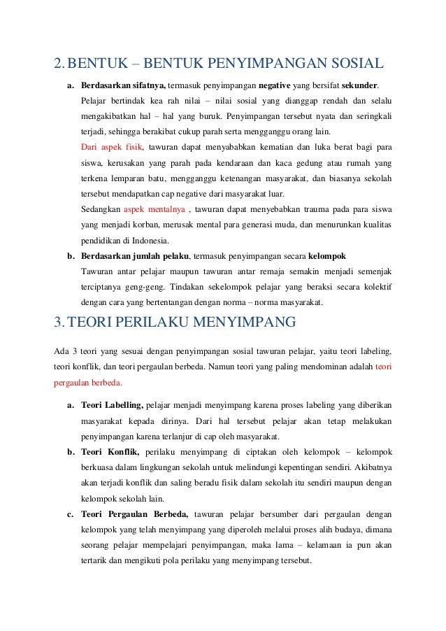 aspek fisik dari fenomena geosfer Sosiologi tawuran pelajar