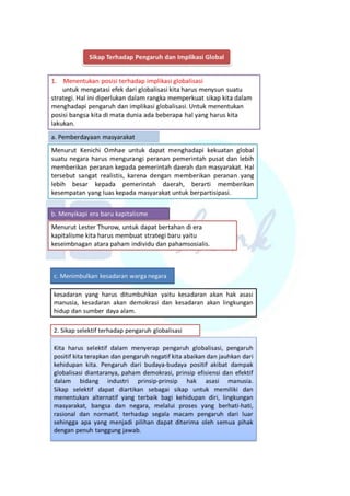 globalisasi dan dampaknya