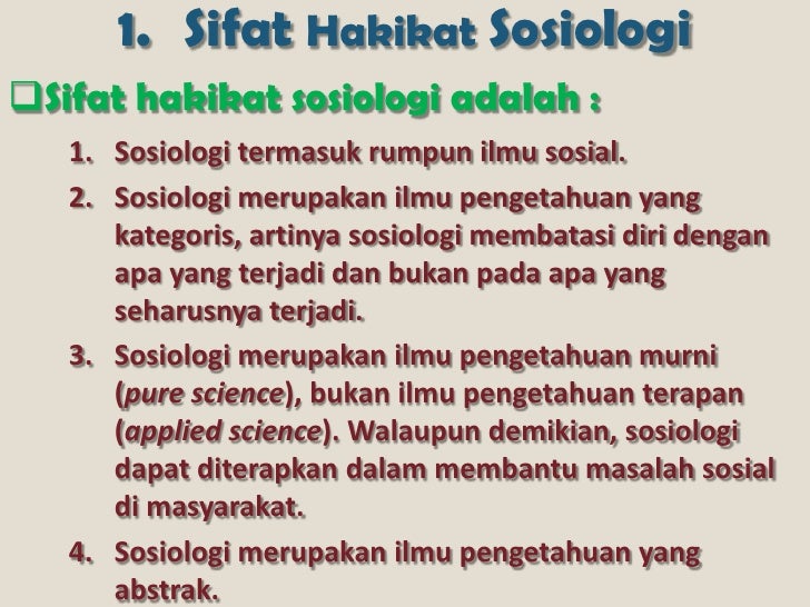 Sosiologi Sebagai Ilmu<script async src=