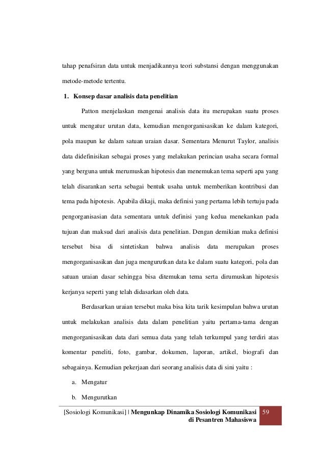Dinamika Sosiologi Komunikasi Pesantren