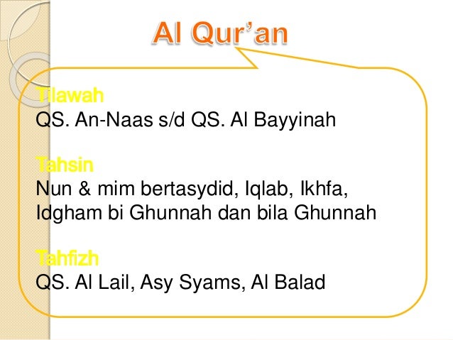 Sosialisasi Kurikulum kelas III semester 1 2016/2017