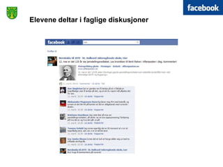 Elevene deltar i faglige diskusjoner
 