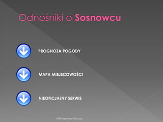 WSB Dąbrowa Górnicza
PROGNOZA POGODY
MAPA MIEJSCOWOŚCI
NIEOFICJALNY SERWIS
 