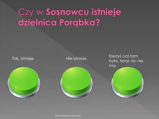 WSB Dąbrowa Górnicza
Tak, istnieje. Nie istnieje.
Kiedyś coś tam
było, teraz nic nie
ma.
 