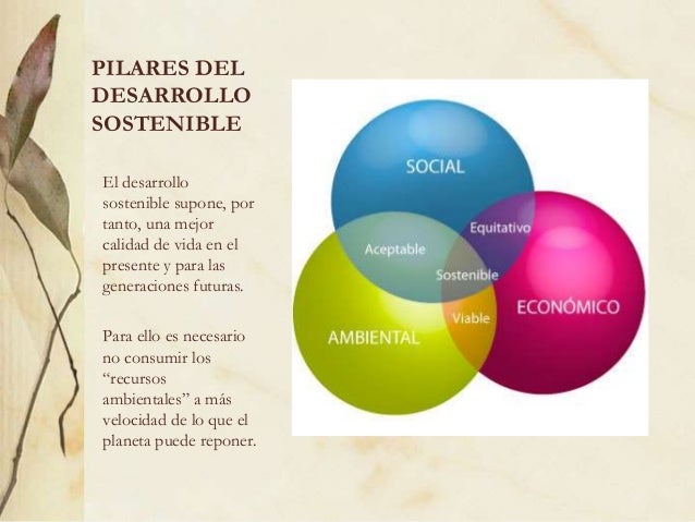 Desarrollo sostenible los 3 pilares