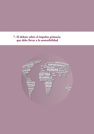 7. El debate sobre el impulso primario
que debe llevar a la sostenibilidad
 