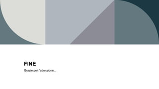 FINE
Grazie per l'attenzione...
 