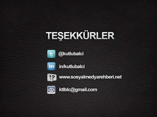 Sosyal Medya Eğitimi Sunumu