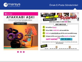 Örnek E-Posta Gönderimleri 
 