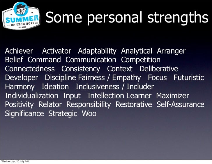what are some personal strengths