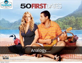 Analogy...
Monday, 15 July 13
 