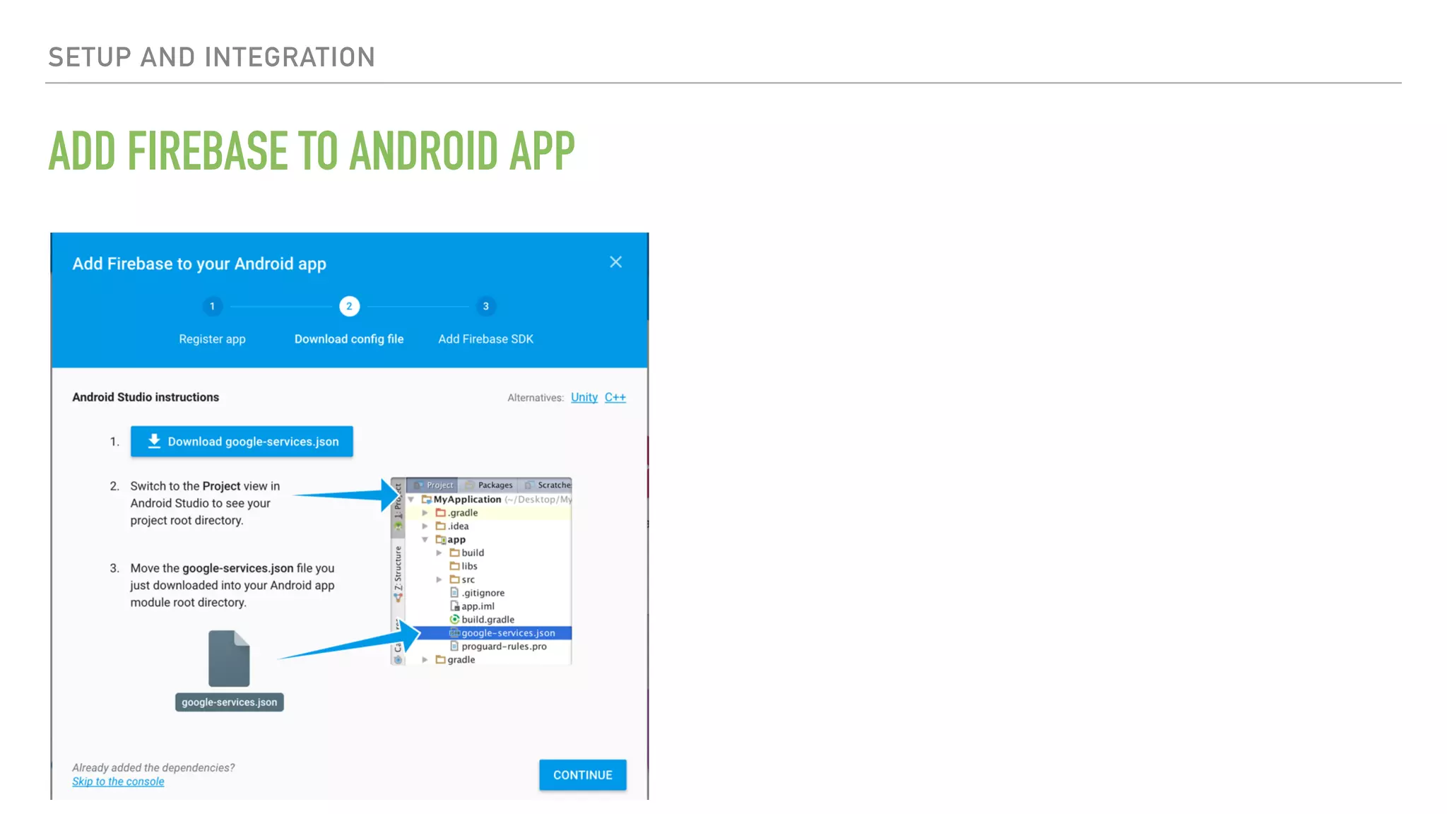 SETUP AND INTEGRATION ADD FIREBASE TO ANDROID APP 