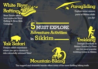5 Must Explore Adventure Activities in Sikkim