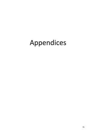 41 
Appendices 
 