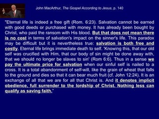 Salvation Ransom Soteriology; The Doctrine of Salvation: Session-2 | PPT