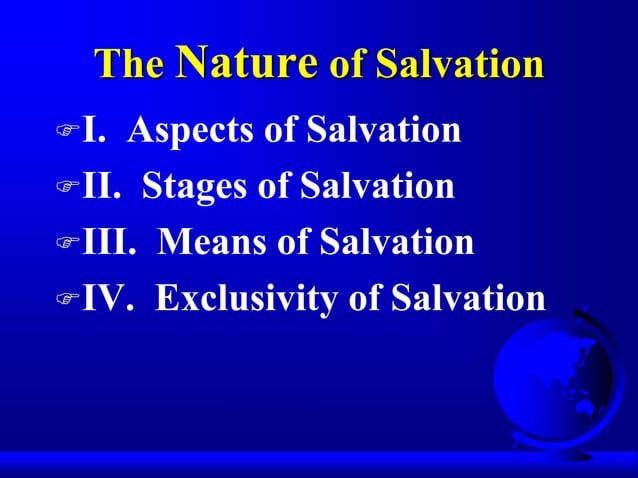 Soteriology: The Doctrine of Salvation-3 | PPT