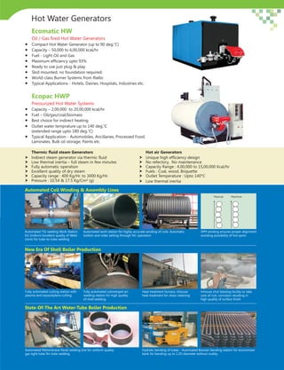 Isotex Corporation Pvt Ltd, Ahmedabad, Thermic Fluid Heaters | PDF