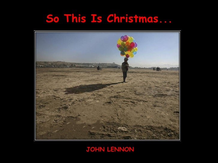 So This Is Christmas....