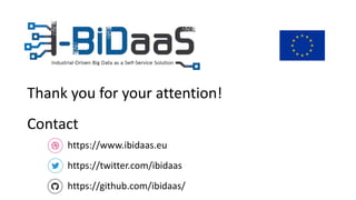 Contact
https://twitter.com/ibidaas
https://www.ibidaas.eu
https://github.com/ibidaas/
Thank you for your attention!
 