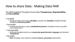 Data sharing between private companies and research facilities