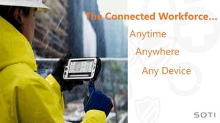 The Connected Workforce…
Anytime
Anywhere
Any Device
 