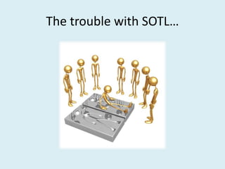 The trouble with SOTL…
 
