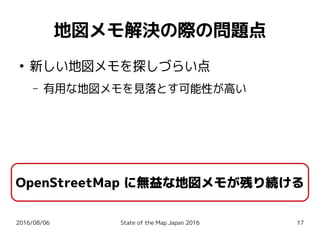 OpenStreetMap地図メモ検索アプリの開発
