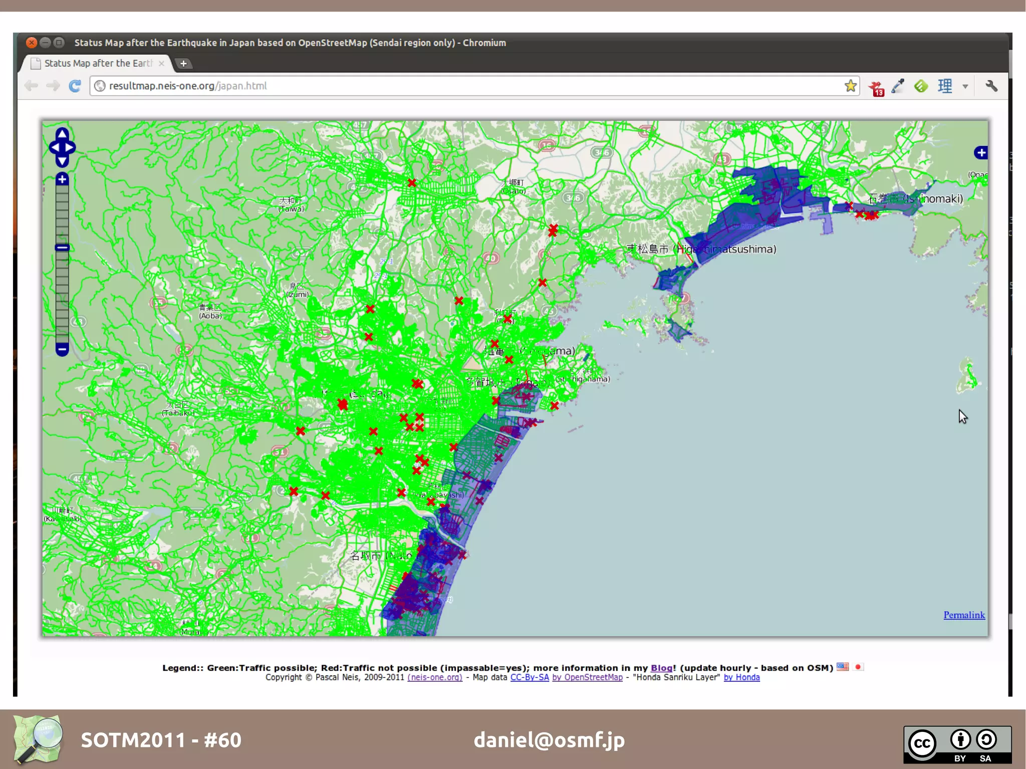 SOTM2011 - #60   daniel@osmf.jp
 