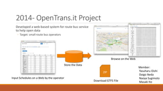 Challenges of Open Data in Japanese Public Transport | PDF
