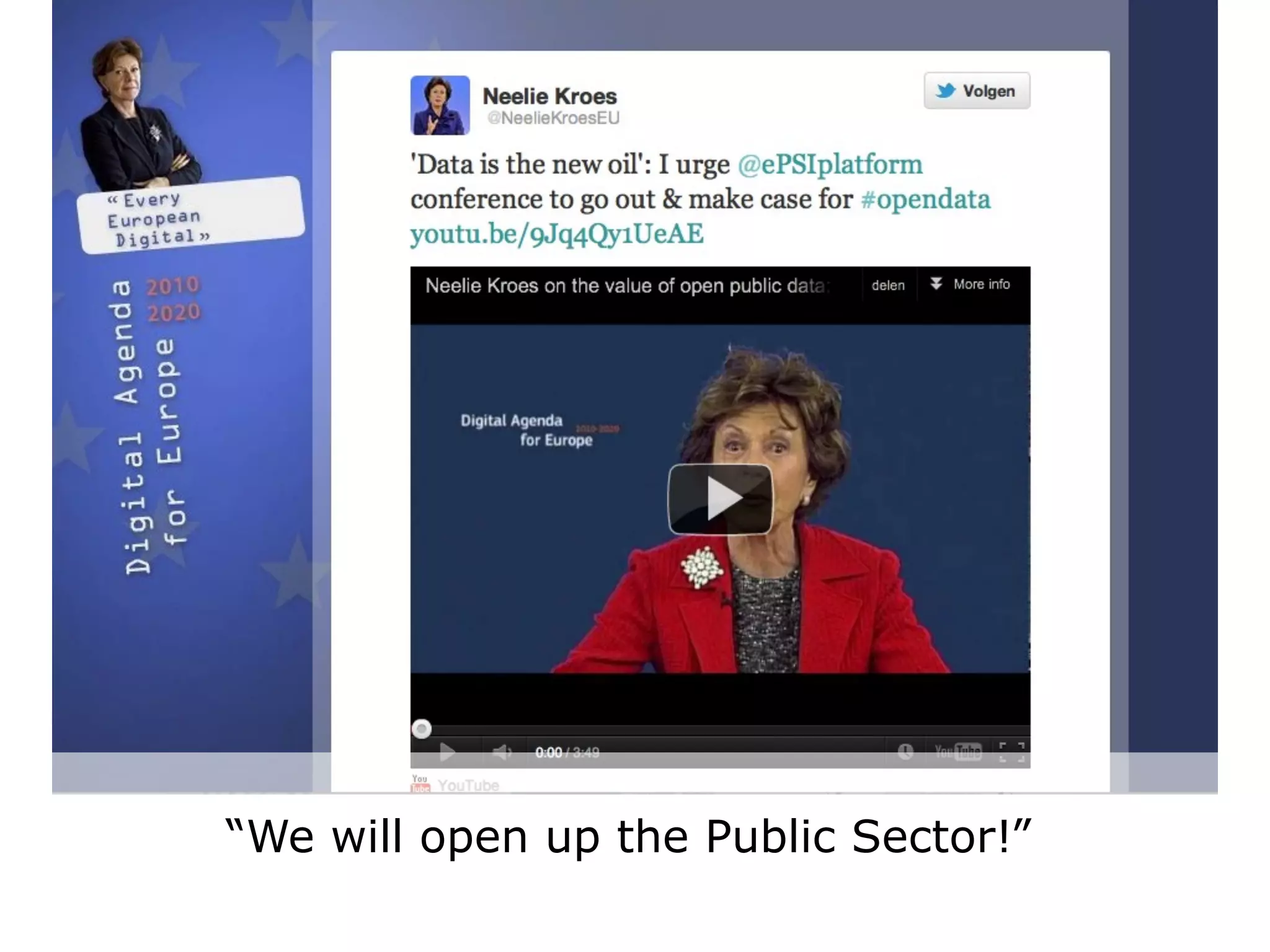 “We will open up the Public Sector!”
 