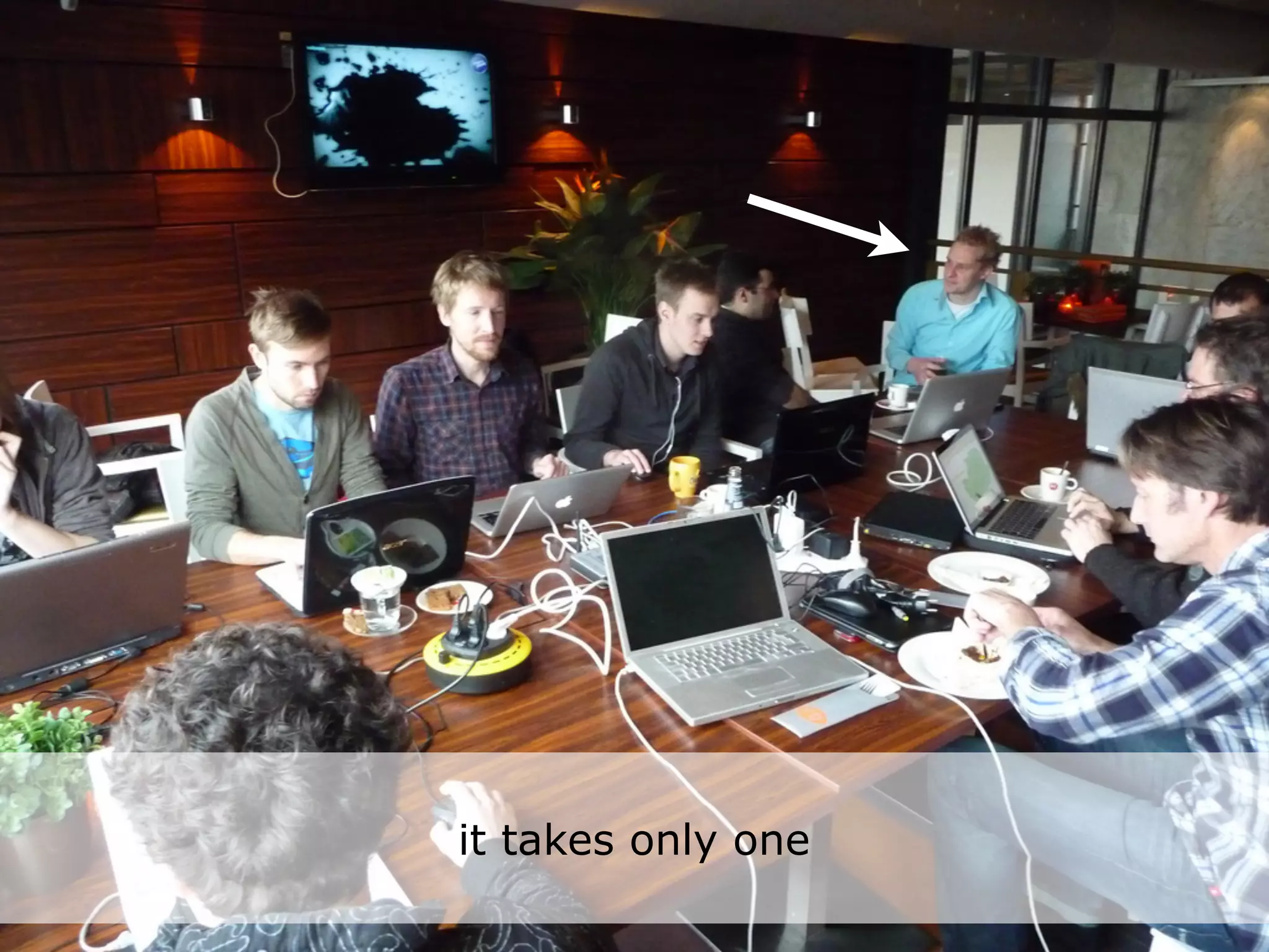 know the gov does not exist.
 Networkedcivil servant
    find 1 life, networked
 work, networked learning



        it takes only one
 