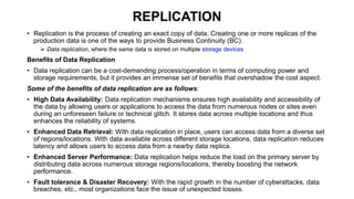 Power Replication SoT unit-4-BACKUP, ARCHIVE AND REPLICATION | PPTX