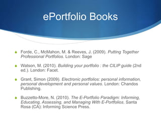 Publishing Eportfolio Professional Development 2.0: Using reflective practice, action ...