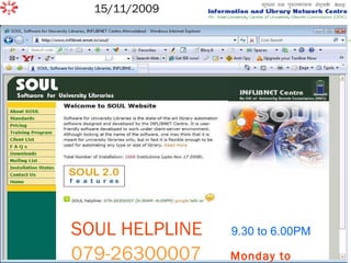 SOUL HELPLINE  9.30 to 6.00PM 079-26300007  Monday to Friday 