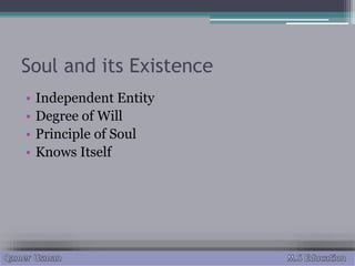 perspective of scholars of sects about Soul | PPT