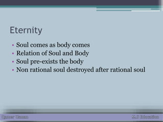 perspective of scholars of sects about Soul | PPT