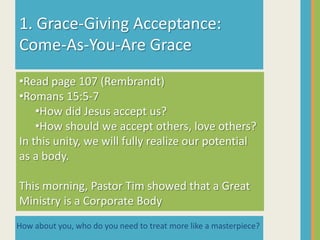 God wants to lead you into a freedom to fully be you –who he created you to be…Pay attention to how you treat  those closest to you.Love –Not the Easy ThingPoll by Barna: What do you want out of life?HealthA Marriage that LastsIntegrity / Close, Personal Friends.So, with this information, this next study shouldn’t be possibleGeorge Gallup: [Americans are the] “loneliest people on the planet.”He says “ours is a crowded loneliness”We have lots of “friends” but don’t know how to connect in life-giving ways.