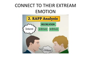 CONNECT TO THEIR EXTREAM
EMOTION
 