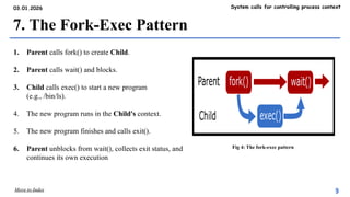 System Calls for Controlling Process Context in UNIX File System | PPTX