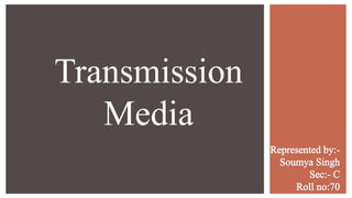 Transmission
Media
 