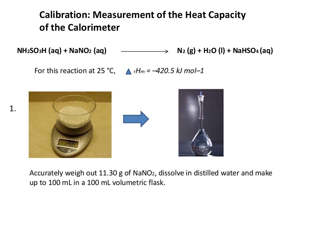 To Determine the Enthalpy of H2O2 in Aqueous Solution