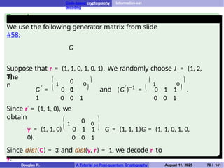 Soumya Das post quantum crypot algorithm | PPTX
