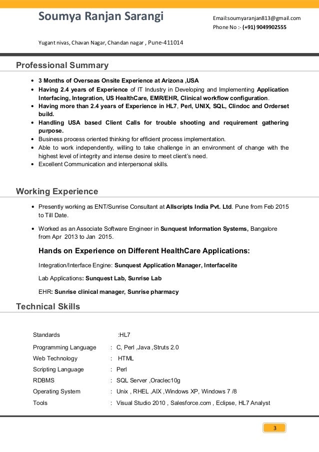 soumya exp resume
