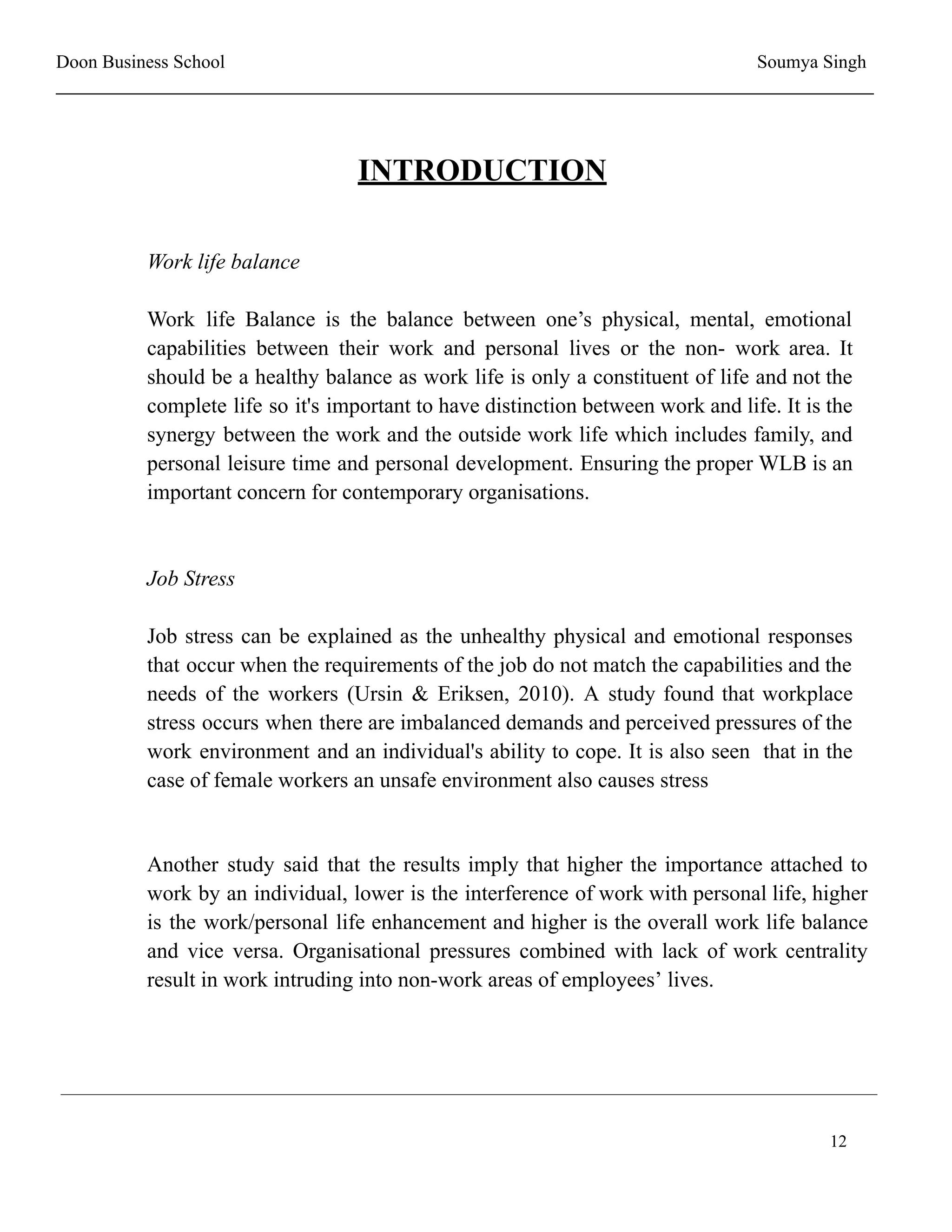 Role of management in promoting work-life balance in education industry ...