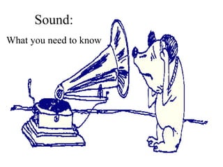 Sound: What you need to know 