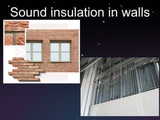 Sound insulation in walls 