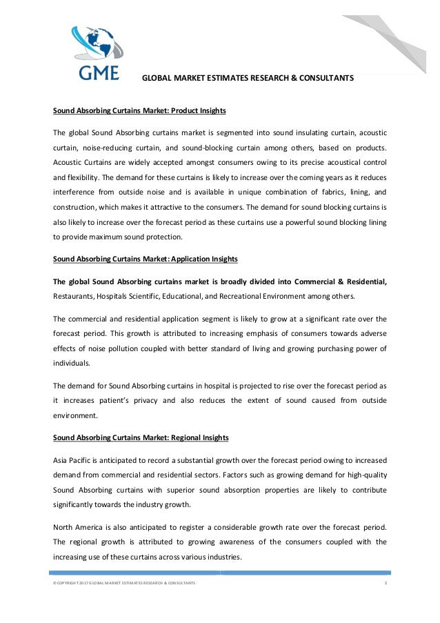 Sound Absorbing Curtains Market Global Sound Absorbing