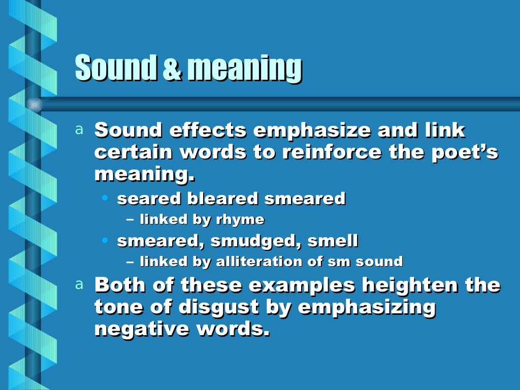 Sound Effects in Poetry