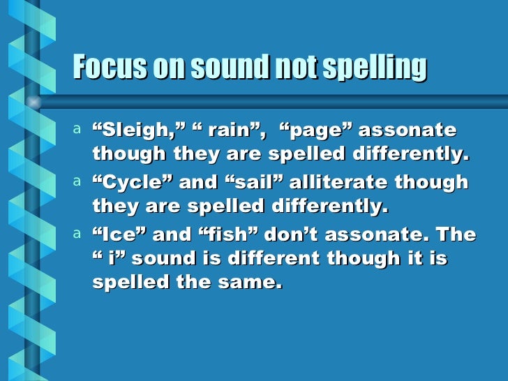 Sound Effects in Poetry