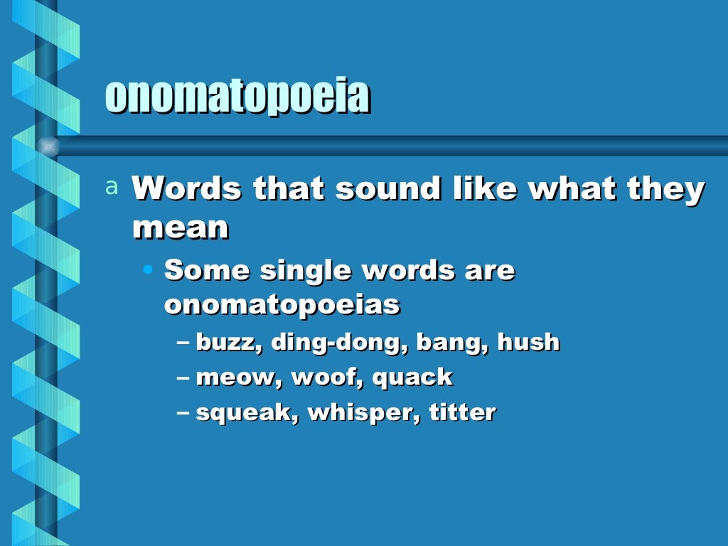 Sound Effects in Poetry